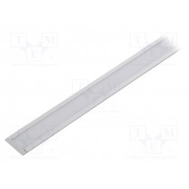 GROOVE14 F/Y ANOD 1M SET STANDARD; Profiles for LED modules; white; recessed; natural; L: 1m; TOPMET