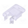 70290000; Cap for LED profiles; transparent; polycarbonate; V: with keyway; TOPMET 70290000; Cap for LED profiles; transparent; polycarbonate; V: with keyway; TOPMET