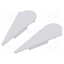 B8890022; Cap for LED profiles; grey; ABS; Application: WALLE12; TOPMET