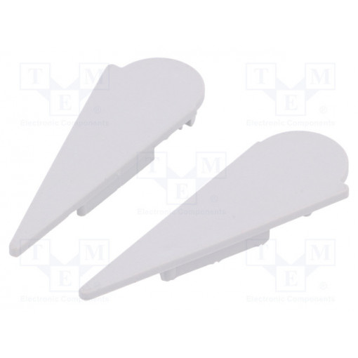 B8890022; Cap for LED profiles; grey; ABS; Application: WALLE12; TOPMET