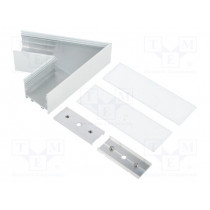 V4660001S; Connector 60°; white; aluminium; Application: VARIO30-02; TOPMET