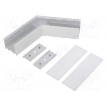 V4690001S; Connector 120°; white; aluminium; Application: VARIO30-02; TOPMET