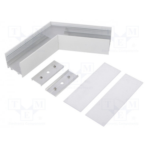 V4690001S; Connector 120°; white; aluminium; Application: VARIO30-02; TOPMET