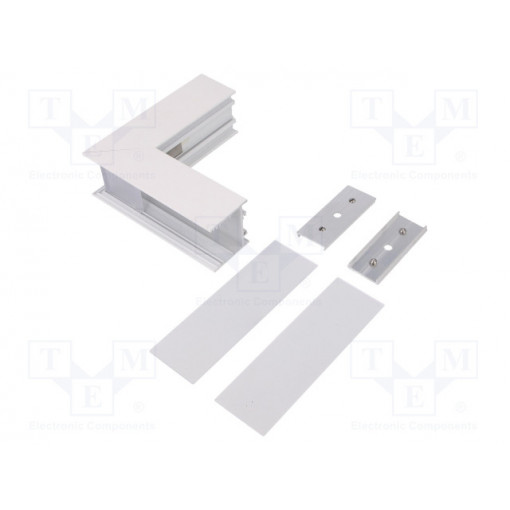 V4710001S; Connector 270°; white; aluminium; Application: VARIO30-02; TOPMET