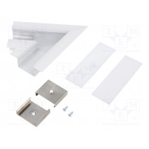 V4720001S; Connector 60°; white; aluminium; Application: VARIO30-05; TOPMET