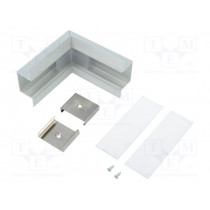 V4740020S; Connector 90°; silver; aluminium; Application: VARIO30-05; TOPMET