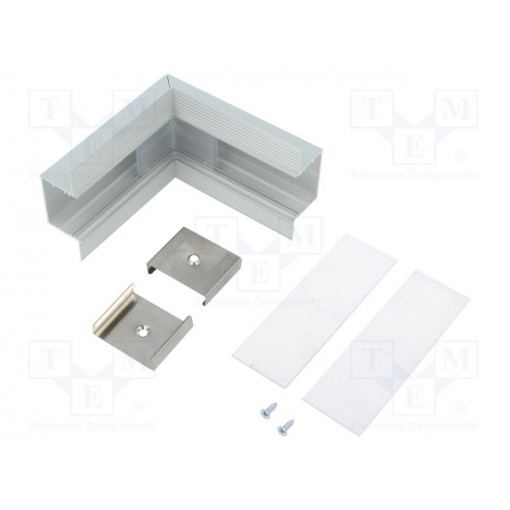 V4740020S; Connector 90°; silver; aluminium; Application: VARIO30-05; TOPMET