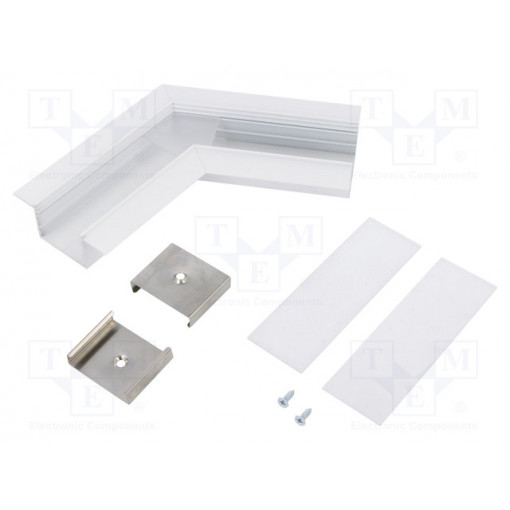 V4750001S; Connector 120°; white; aluminium; Application: VARIO30-05; TOPMET