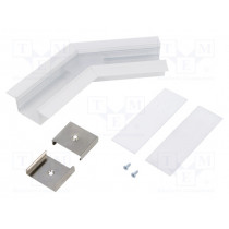 V4760001S; Connector 135°; white; aluminium; Application: VARIO30-05; TOPMET