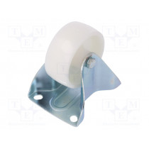 TPE-POB 80S; Transport wheel; Ø: 80mm; W: 35mm; H: 105mm; rigid; 150kg; -30÷80°C; RADER