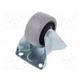 TPE-POGES 80K1; Transport wheel; Ø: 80mm; W: 36mm; H: 105mm; rigid; 150kg; -20÷60°C; RADER TPE-POGES 80K1; Transport wheel; Ø: 80mm; W: 36mm; H: 105mm; rigid; 150kg; -20÷60°C; RADER