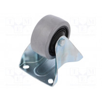 TPE-POGES 80K1; Transport wheel; Ø: 80mm; W: 36mm; H: 105mm; rigid; 150kg; -20÷60°C; RADER