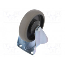 TPE-WTE 125K1; Transport wheel; Ø: 125mm; W: 32mm; H: 156mm; rigid; 150kg; -20÷60°C; RADER