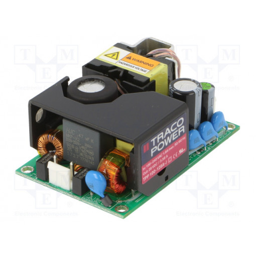 TPP 100-128A-J; Power supply: switched-mode; open; 100W; 120÷370VDC; 85÷264VAC; TRACO POWER