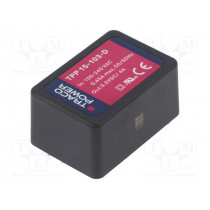 TPP 15-103-D; Converter: AC/DC; 13.2W; Uout: 3.3VDC; Iout: 4000mA; 84%; 85÷264VAC; TRACO POWER