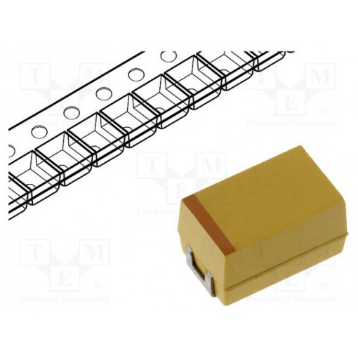 TPSE686K020R0150; Capacitor: tantalum; low ESR; 68uF; 20VDC; Case: E; 2917; ESR: 150mΩ; AVX
