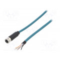 PXPTPU12FBF08XCL010PU; Plug; M12; PIN: 8; female; X code-ProfiNET; IP67; 48V; 500mA; cables; BULGIN