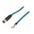 PXPTPU12FBF08XCL100PU; Plug; M12; PIN: 8; female; X code-ProfiNET; IP67; 48V; 500mA; cables; BULGIN