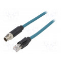 PXPTPU12FBF08XRJ010PU; Cable: for sensors/automation; PIN: 8; female; X code-ProfiNET; BULGIN