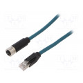 PXPTPU12FBF08XRJ050PU; Cable: for sensors/automation; PIN: 8; female; X code-ProfiNET; BULGIN