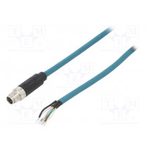 PXPTPU12FIM08XCL010PU; Plug; M12; PIN: 8; male; X code-ProfiNET; IP67; 48V; 500mA; straight; BULGIN