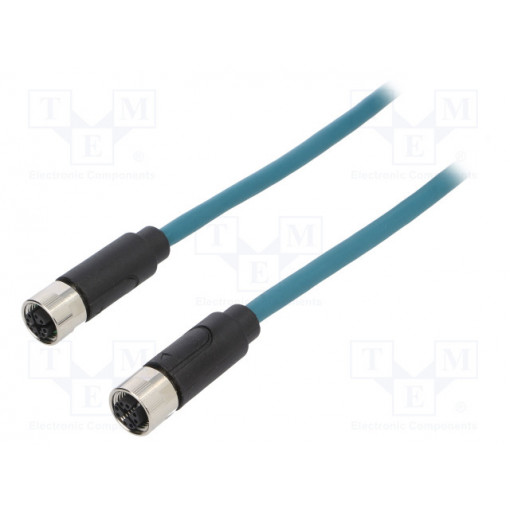 PXPTPU12FIM08XCL030PU; Plug; M12; PIN: 8; male; X code-ProfiNET; IP67; 48V; 500mA; straight; BULGIN