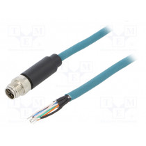 PXPTPU12FIM08XCL050PU; Plug; M12; PIN: 8; male; X code-ProfiNET; IP67; 48V; 500mA; straight; BULGIN