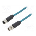 PXPTPU12FIM08XFB020PU; Cable: for sensors/automation; PIN: 8; male; M12 male,M12 female; BULGIN