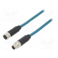 PXPTPU12FIM08XFB030PU; Cable: for sensors/automation; PIN: 8; male; M12 male,M12 female; BULGIN