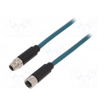 PXPTPU12FIM08XFB100PU; Cable: for sensors/automation; PIN: 8; male; M12 male,M12 female; BULGIN