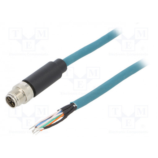 PXPTPU12FIM08XFI020PU; Cable: for sensors/automation; PIN: 8; male; X code-ProfiNET; IP67; BULGIN