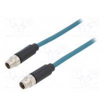 PXPTPU12FIM08XFI030PU; Cable: for sensors/automation; PIN: 8; male; X code-ProfiNET; IP67; BULGIN