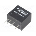 TRN 1-0512; Converter: DC/DC; 1W; Uin: 4.5÷13.2V; 12VDC; Iout: 90mA; SIP; 2.1g; TRACO POWER