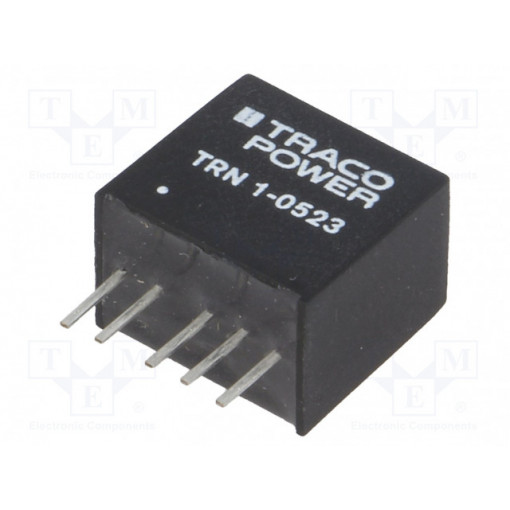 TRN 1-0523; Converter: DC/DC; 1W; Uin: 4.5÷13.2V; Uout: 15VDC; Uout2: -15VDC; TRACO POWER
