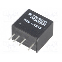 TRN 1-1213; Converter: DC/DC; 1W; Uin: 9÷18V; 15VDC; Iout: 70mA; SIP; 2.1g; 100kHz; TRACO POWER