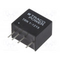 TRN 1-1215; Converter: DC/DC; 1W; Uin: 9÷18V; 24VDC; Iout: 45mA; SIP; 2.1g; 100kHz; TRACO POWER