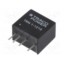 TRN 1-1215; Converter: DC/DC; 1W; Uin: 9÷18V; 24VDC; Iout: 45mA; SIP; 2.1g; 100kHz; TRACO POWER