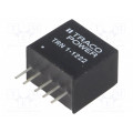 TRN 1-1222; Converter: DC/DC; 1W; Uin: 9÷18V; Uout: 12VDC; Uout2: -12VDC; SIP; TRACO POWER