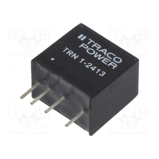 TRN 1-2413; Converter: DC/DC; 1W; Uin: 18÷36V; 15VDC; Iout: 70mA; SIP; 2.1g; OUT: 1; TRACO POWER