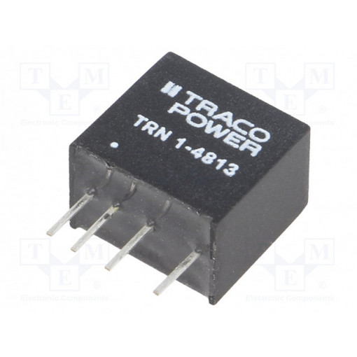 TRN 1-4813; Converter: DC/DC; 1W; Uin: 36÷75V; 15VDC; Iout: 70mA; SIP; 2.1g; OUT: 1; TRACO POWER