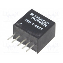 TRN 1-4821; Converter: DC/DC; 1W; Uin: 36÷75V; Uout: 5VDC; Uout2: -5VDC; SIP; 2.1g; TRACO POWER