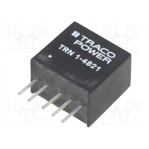 TRN 1-4821; Converter: DC/DC; 1W; Uin: 36÷75V; Uout: 5VDC; Uout2: -5VDC; SIP; 2.1g; TRACO POWER