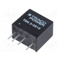 TRN 3-0515; Converter: DC/DC; 3W; Uin: 4.5÷13.2V; 24VDC; Iout: 125mA; SIP; 2.1g; TRACO POWER