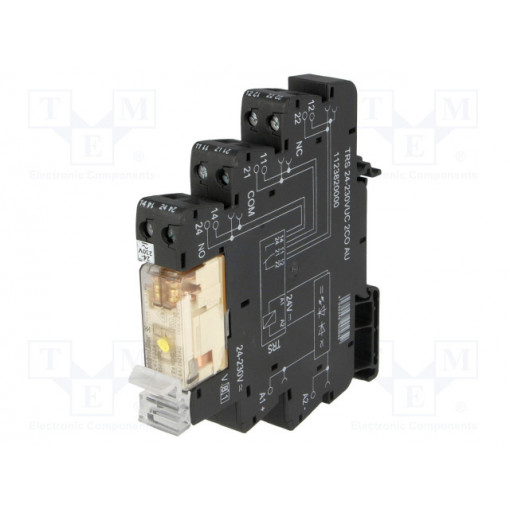 1123820000; Relay: interface; DPDT; Ucntrl: 24÷230VDC; Ucntrl: 24÷230VAC; 8A; WEIDMÜLLER 1123820000; Relay: interface; DPDT; Ucntrl: 24÷230VDC; Ucntrl: 24÷230VAC; 8A; WEIDMÜLLER