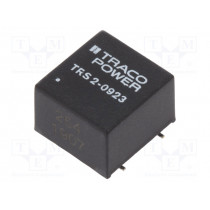 TRS 2-0923; Converter: DC/DC; 2W; Uin: 4.5÷13.2V; Uout: 15VDC; Uout2: -15VDC; TRACO POWER