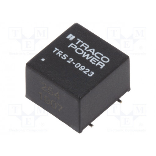 TRS 2-0923; Converter: DC/DC; 2W; Uin: 4.5÷13.2V; Uout: 15VDC; Uout2: -15VDC; TRACO POWER