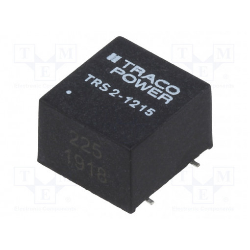 TRS 2-1215; Converter: DC/DC; 2W; Uin: 9÷18V; 24VDC; Iout: 83mA; SMD; 2.1g; 100kHz; TRACO POWER