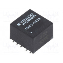 TRS 2-2422; Converter: DC/DC; 2W; Uin: 18÷36V; Uout: 12VDC; Uout2: -12VDC; SMD; TRACO POWER