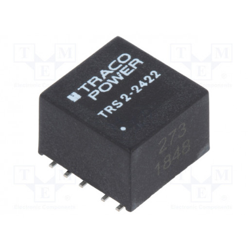 TRS 2-2422; Converter: DC/DC; 2W; Uin: 18÷36V; Uout: 12VDC; Uout2: -12VDC; SMD; TRACO POWER