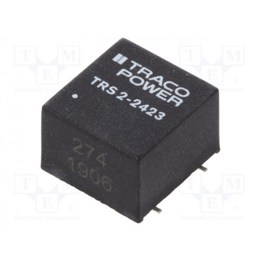 TRS 2-2423; Converter: DC/DC; 2W; Uin: 18÷36V; Uout: 15VDC; Uout2: -15VDC; SMD; TRACO POWER